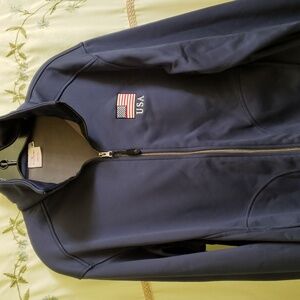 🇺🇸FlagShirt jacket M Blue/Red/White